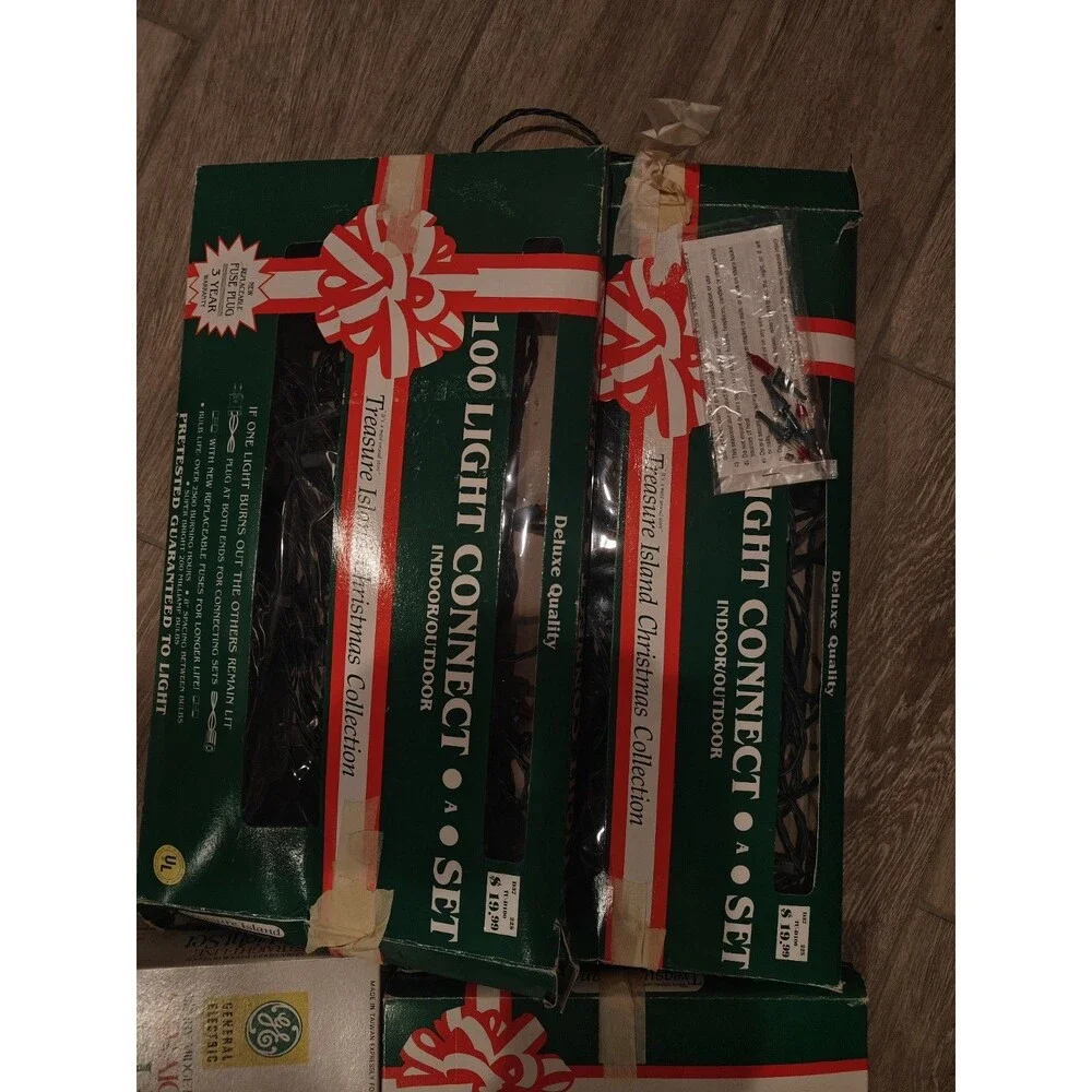 480 Christmas Lights Vintage  GE $ Deluxe Edition Brand